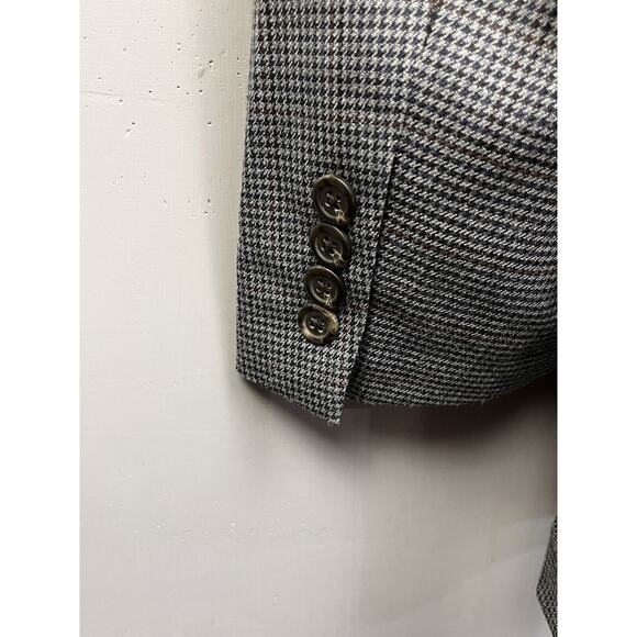 Chaps Sport Coat Mens Size 44L Silk Wool Two Button Single Vented Gray Blue - Picture 11 of 11